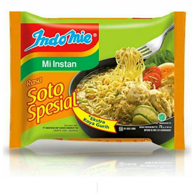 

Indomie kuah soto spesial