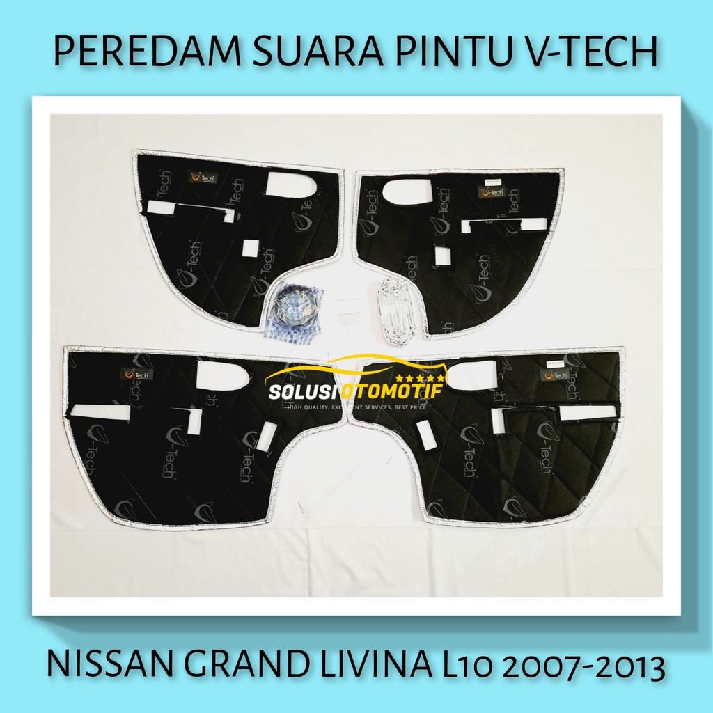 NISSAN GRAND LIVINA 2007-2013 L10 Peredam Suara Pintu Aksesoris Variasi Asesoris Mobil VTECH
