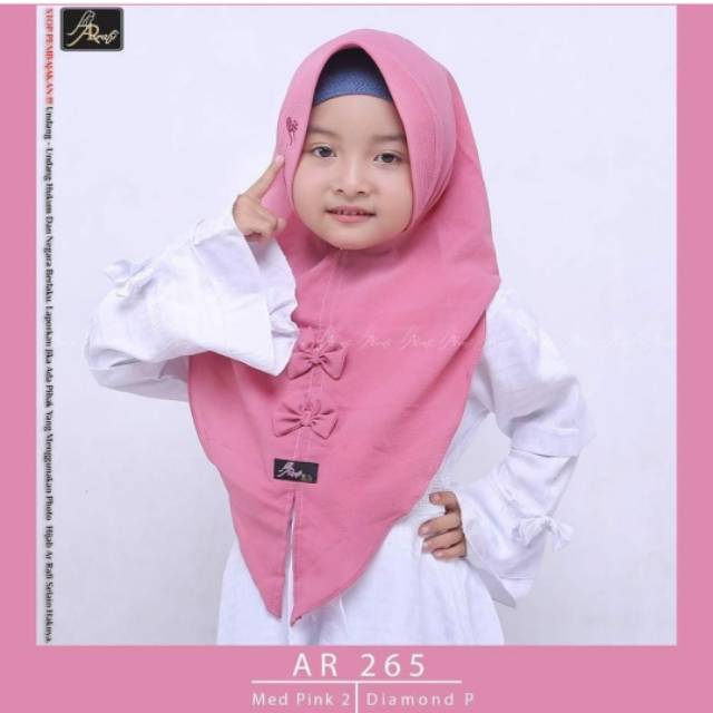 Hijab Arrafi Kids ar265 bahan Diamond P