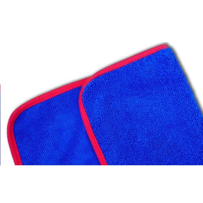 Lap Microfiber / Mikrofiber 420 Gsm (Biru) -  40x40 cm  - Lap Mobil / Motor , Bebas Baret