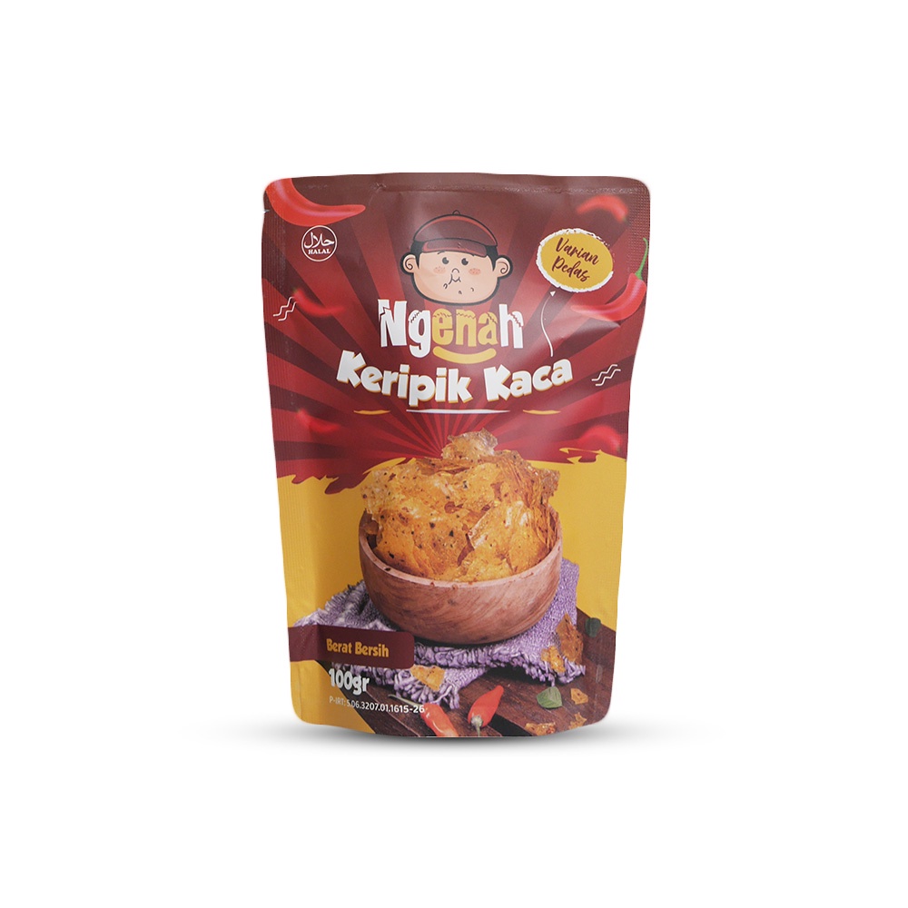 

Keripik Kaca Ngenah Varian Cabe Merah Extra Pedas Daun Jeruk
