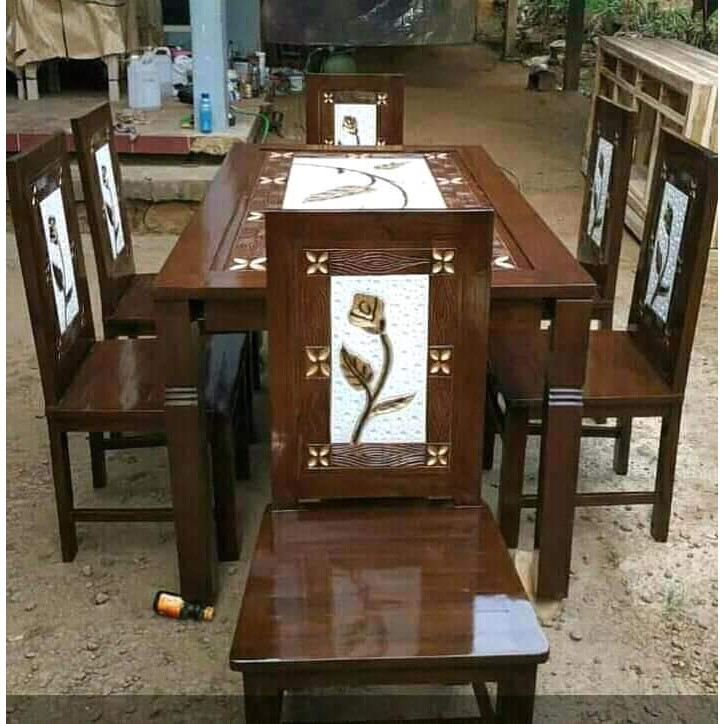 Kursi Makan Jati Jepara 4Kursi & 6kursi/Kursi Ruang Makan Kayu Minimalis