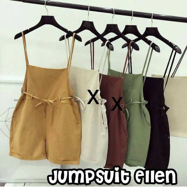 Playsuit Cewek CA Nyaman Jumpsuit Kulot Wanita HF  Js Ellen (LD 84, PJ 80)