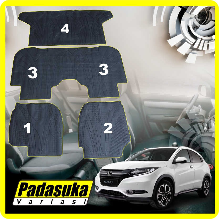 Karpet HRV Full Set Full Bagasi Karpet Honda HRV 2016 Karpet Mobil HRV 2015 2019 2020 2021 Full Set