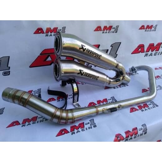 Knalpot AKRAPOVIC MEGAPHONE CBR 150R 150 Facelift CBU K45 Lokal Cacing BERKUALITAS