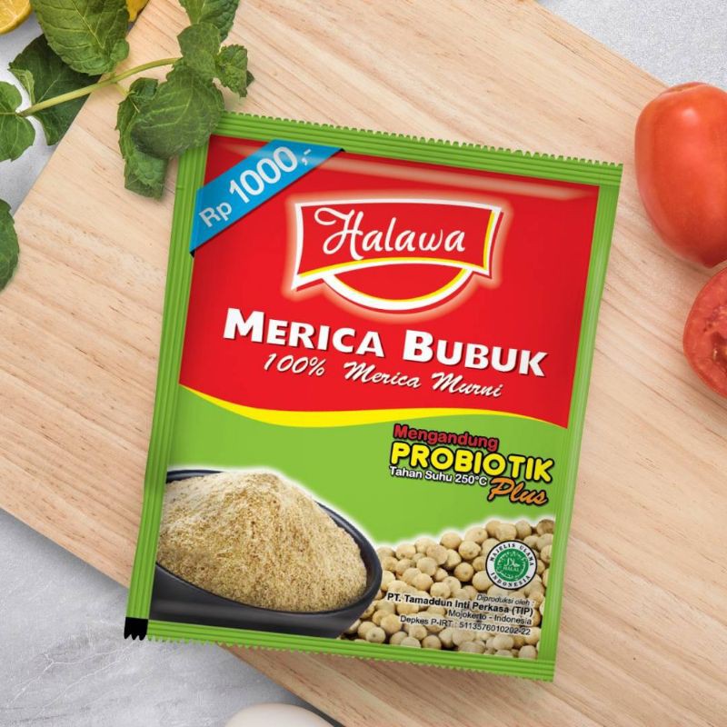 1 SACHET MERICA BUBUK HALAWA PROBIOTIK/BUMBU MERICA HALUS/LADA PUTIH