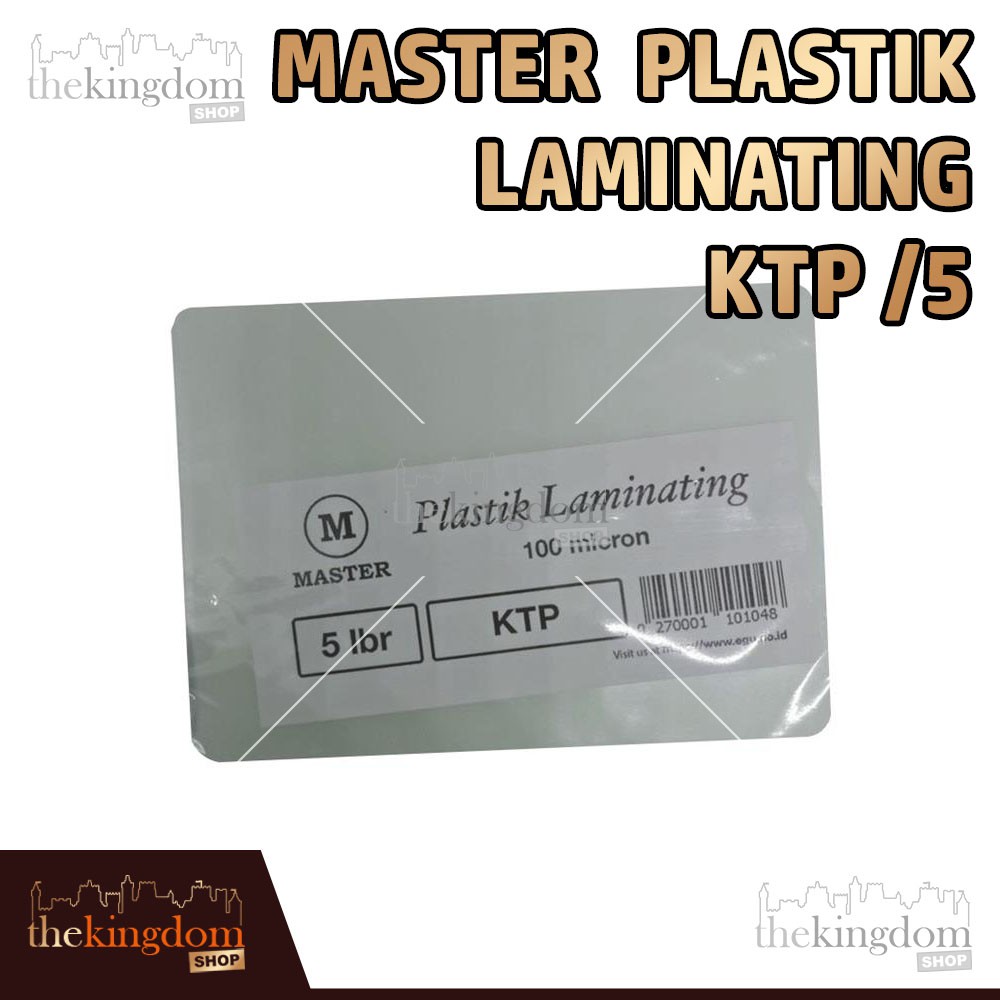 

Master Plastik Laminating KTP /5