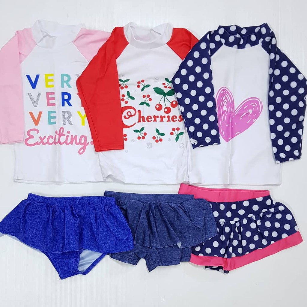 Girl 3 Styles Swimwear/ Baju Renang Anak Perempuan