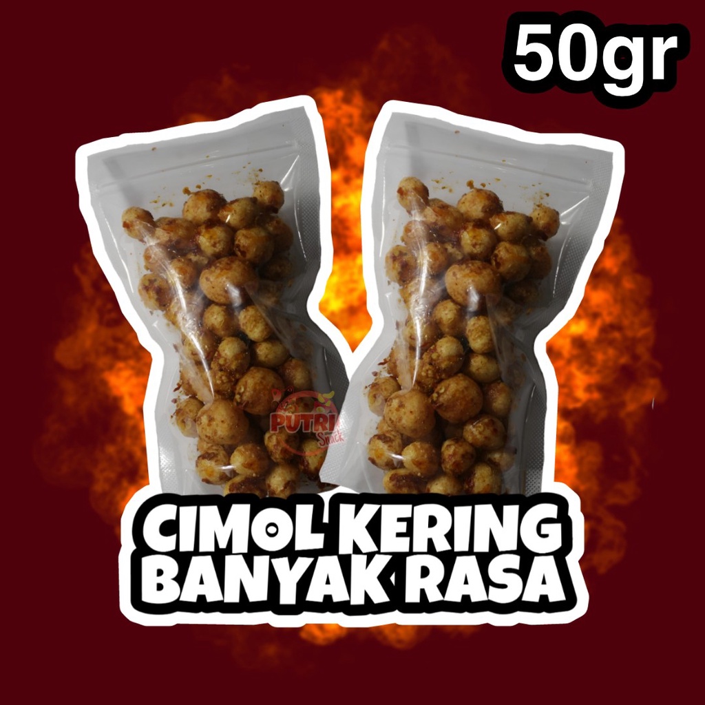 Molring Cimol Kering 50gr Daun Jeruk banyak rasa