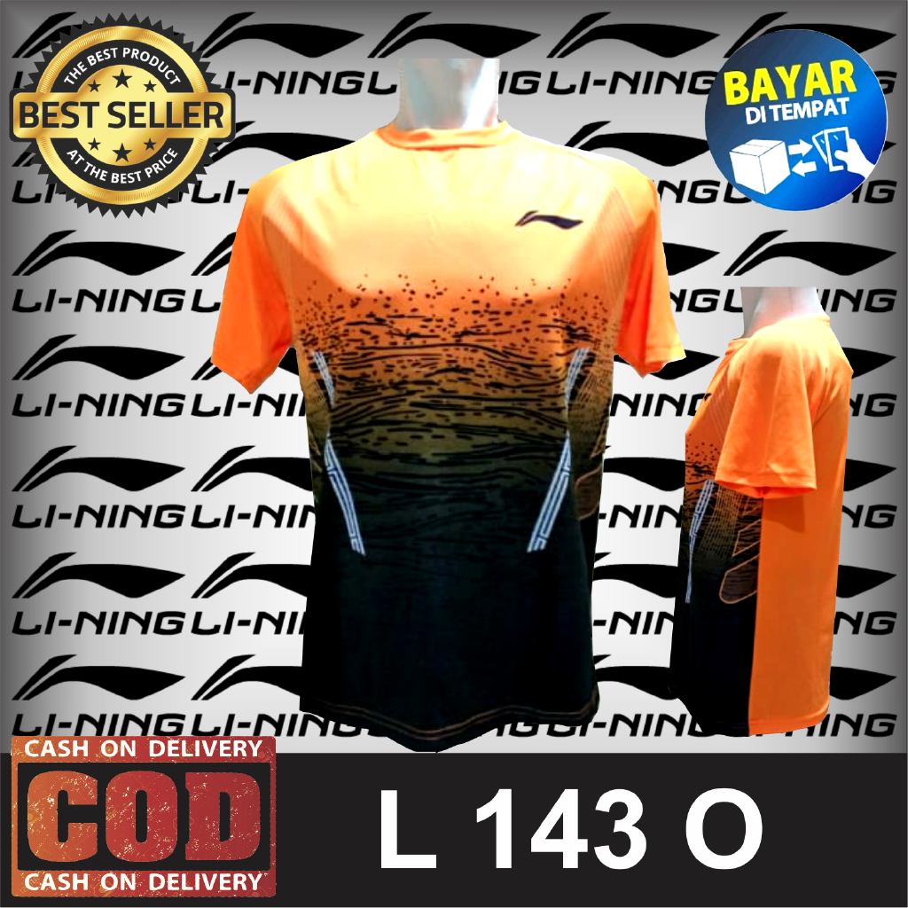 Kaos bulutangkis Baju Badminton jersey Lining MTN Sport