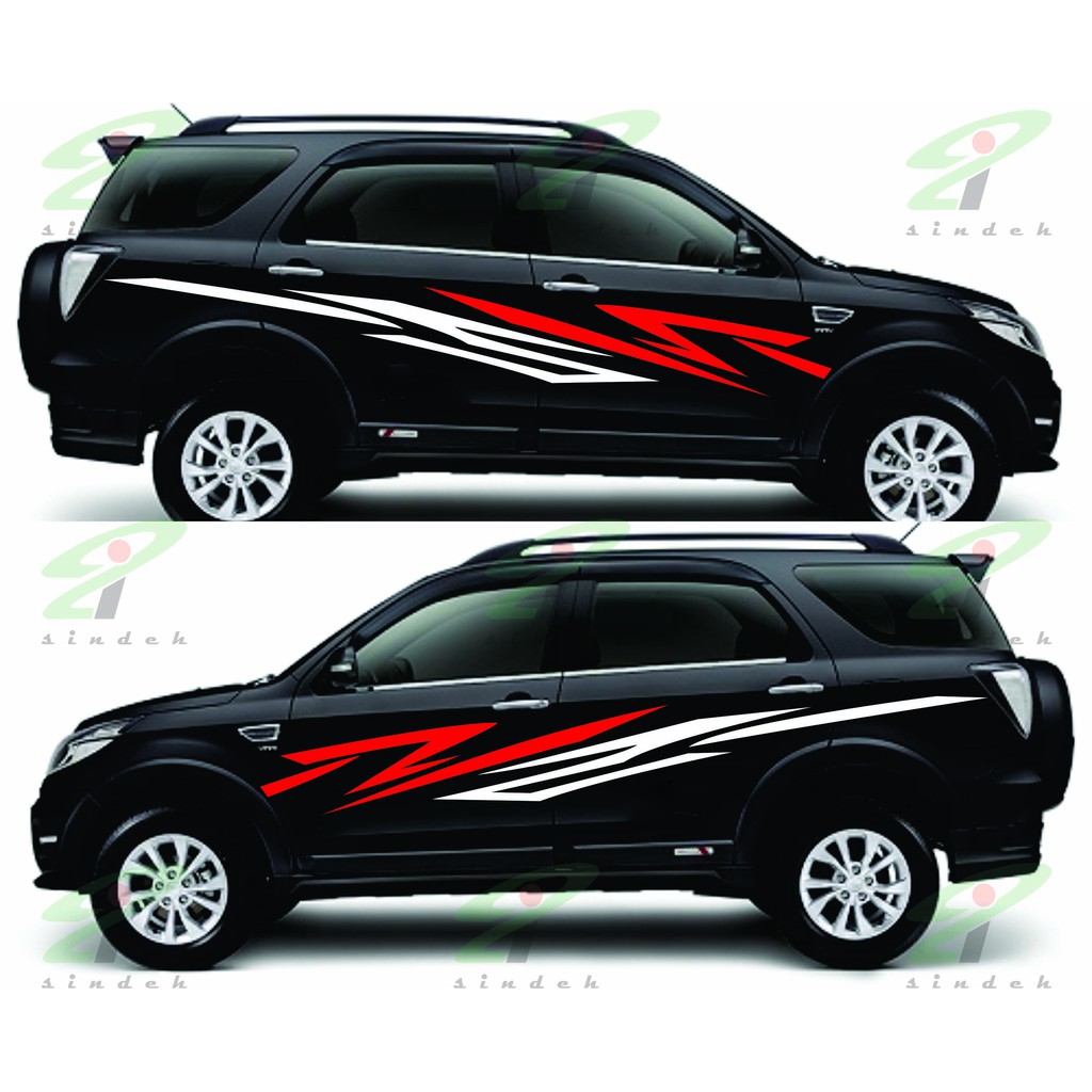 Cutting Sticker Mobil Keren Stiker Mobil Terios Rush Innova Yaris