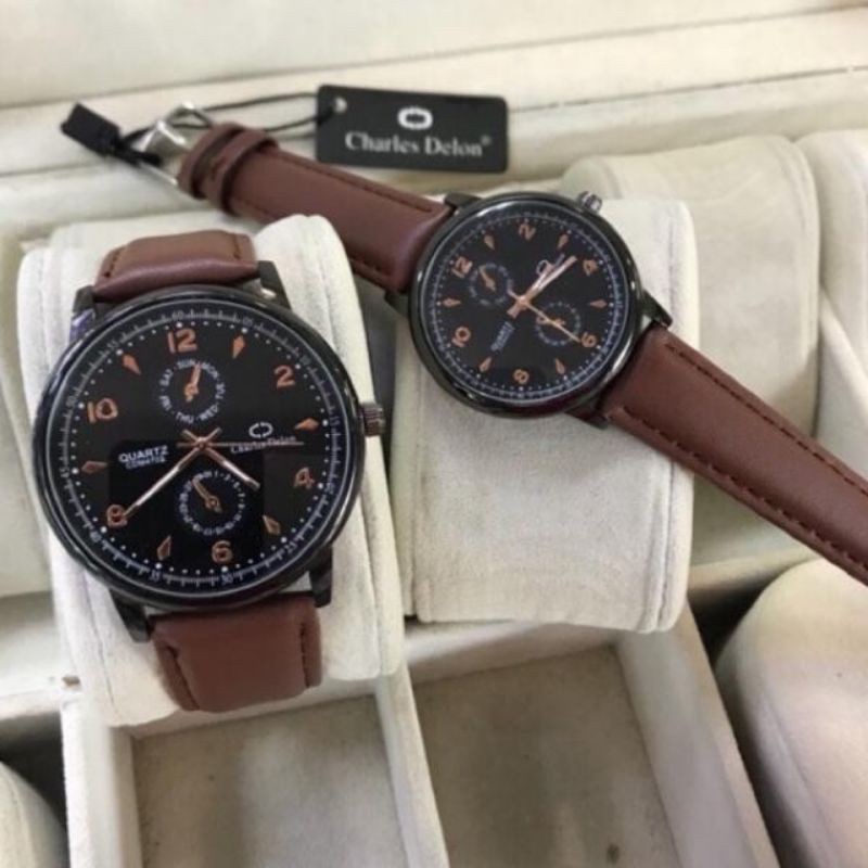 JAM KULIT CHARLES DELON COUPLE_WATER RESISTANT