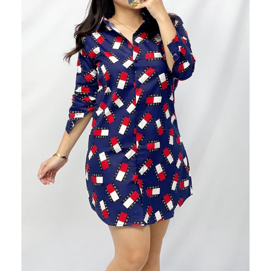 REAL PICTURE Long hem Wanita Sandra / Tunik / Long Hem Wanita Terbaru / Long Hem Lengan Panjang
