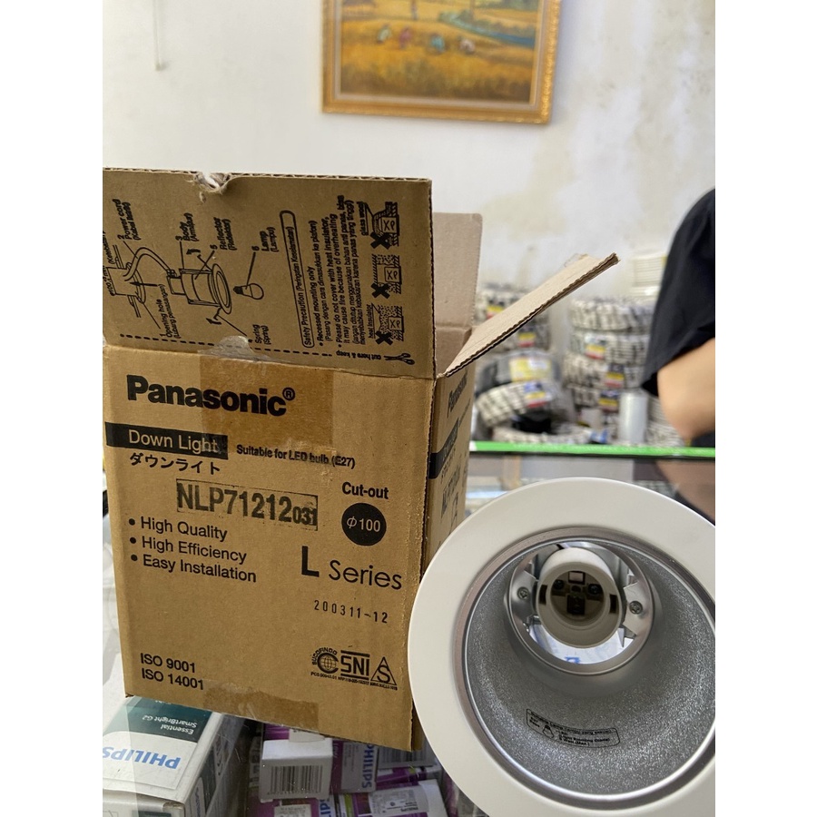 Panasonic Kap Downlight 3,5 Inch 3,5&quot; NLP71212031 Frosted Panasonic