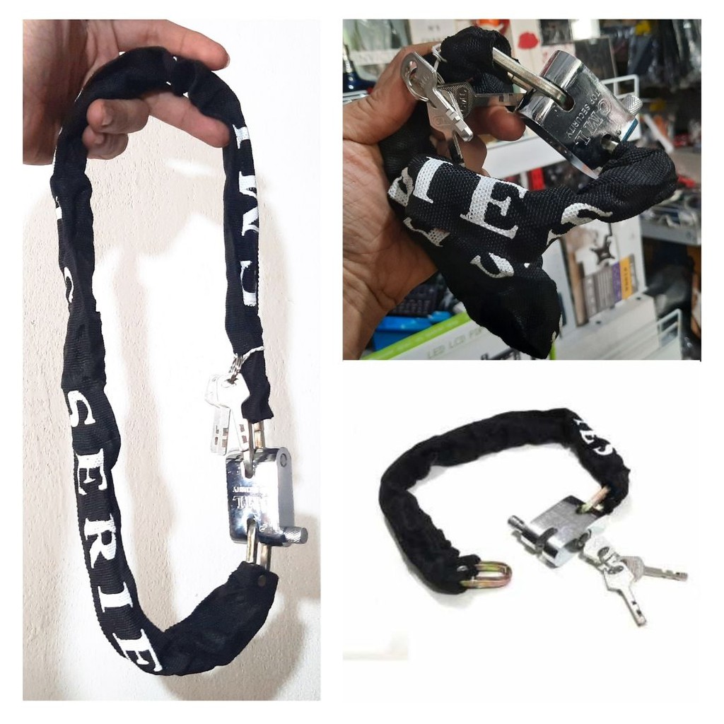 Gembok Rantai Besar Sepeda Pagar Motor Chain Lock 112145