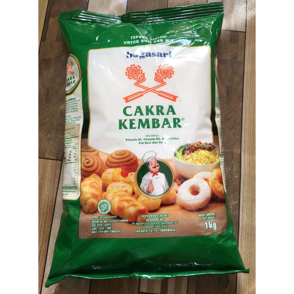 

Tepung Terigu Cakra Kembar Premium 1kg