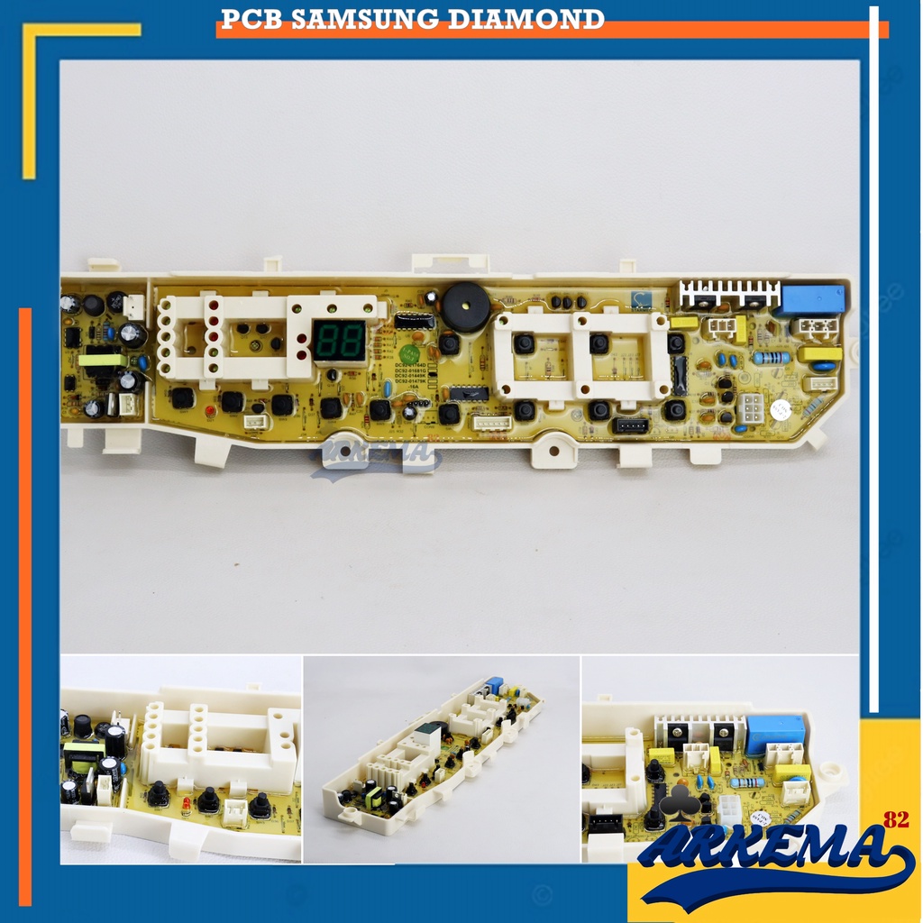 MODUL PCB MESIN CUCI SAMSUNG DIAMOND / MODUL PCB MESIN CUCI SAMSUNG WA70H4000 / WA80H4000 / WA85H4400 / DC92-01681G