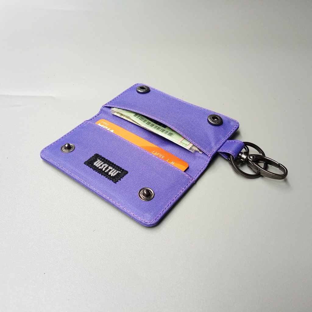 gantungan kunci Motor Dompet Stnk Mobil Purple - WSGK089