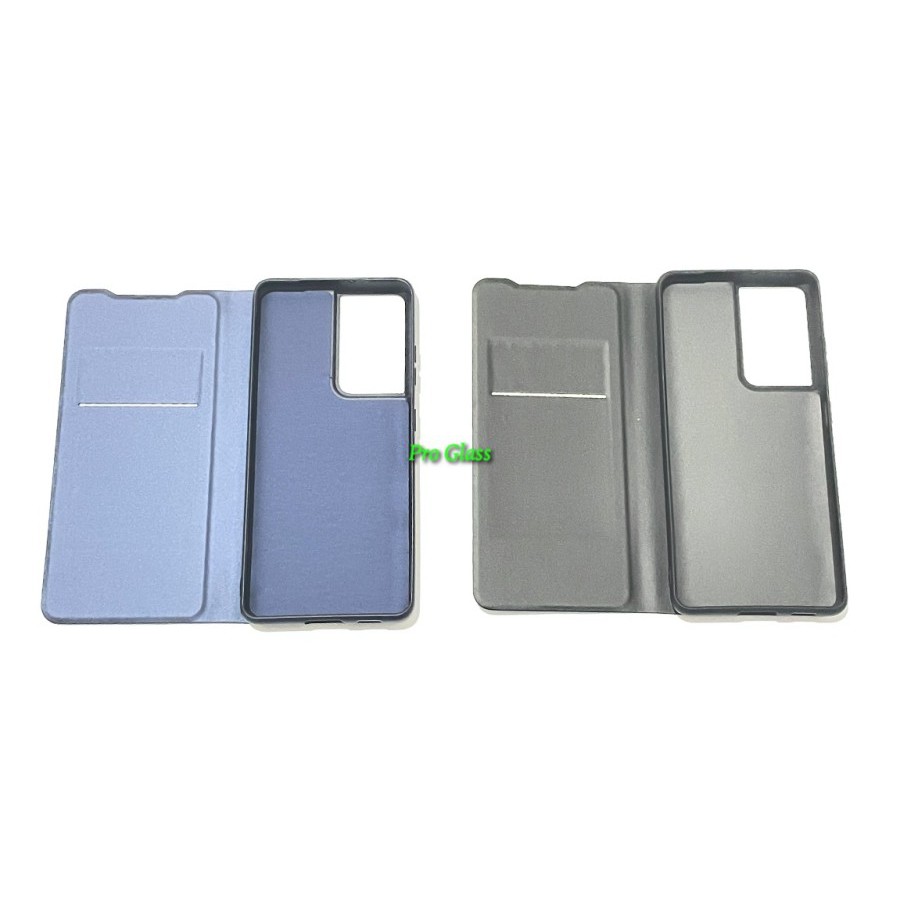 Samsung S21 / S21 PLUS / S21 ULTRA Premium Leather Flip Case Cover Standing View