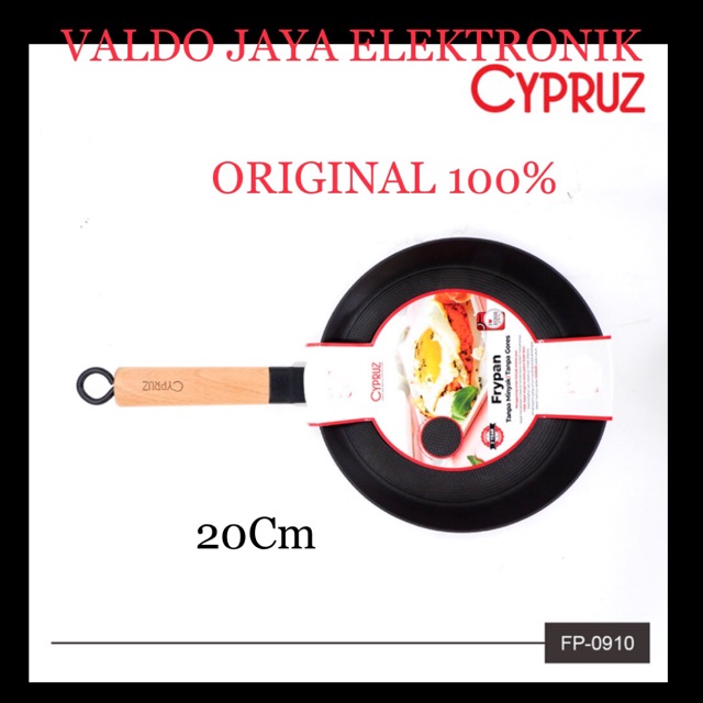 Cypruz Fry Pan CAST IRON Anti Lengket 20Cm FP-0910/Wajan penggorengan FP0910