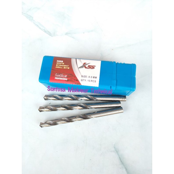 K55 8 MM Mata Bor Besi HSS 8MM