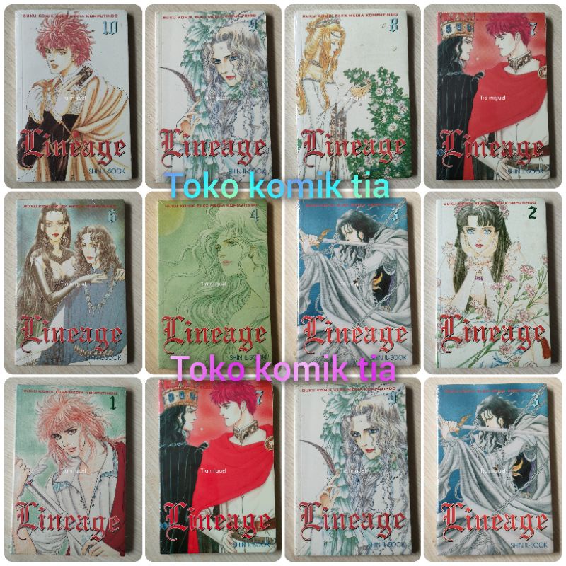 komik lineage original &amp; baru vol 1,2,3,4,6,7,8,9,10