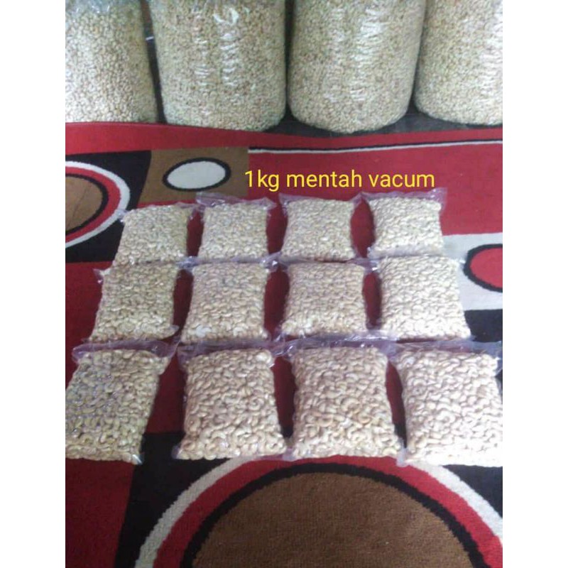 

Kacang Mede/Mete/Mente/Cashew Wonogiri Kemasan Vaccum Mentah