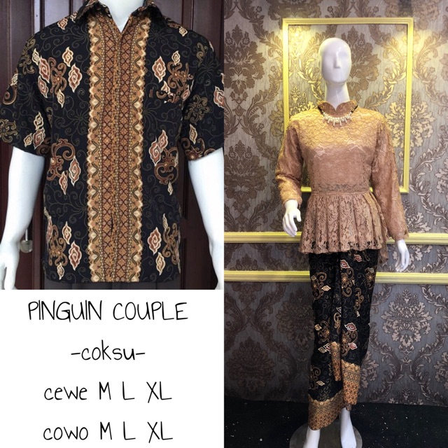 KEBAYA PINGUIN COUPLE / KEBAYA COUPLE / BATIK COUPLE / KEBAYA TUNANGAN