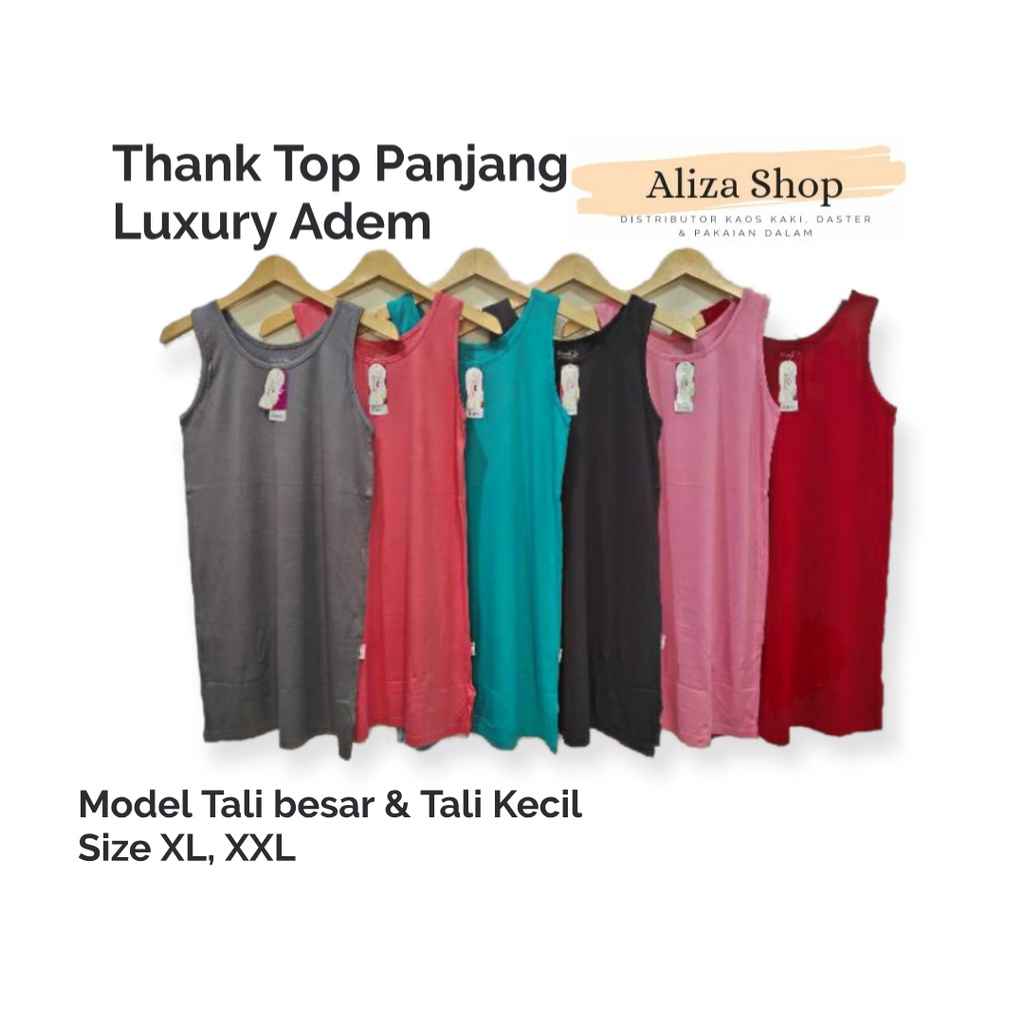 ThankTop Panjang Bahan Luxury Adem Kualitas Bagus Merk Miranda Size XL - XXL