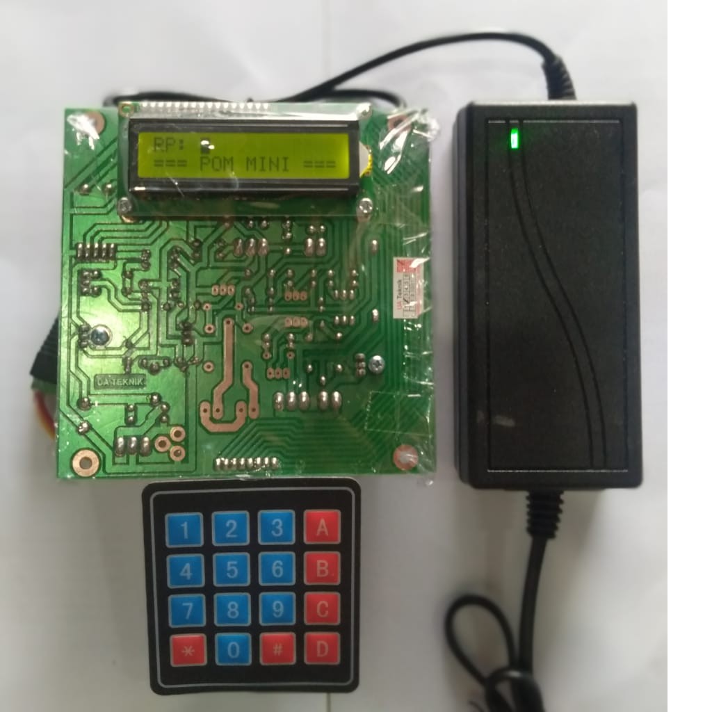 [POM MINI] CPU POM MINI PERTAMINI - ANTI ERROR/lengkap dengan Tombol & Trafo adaptor