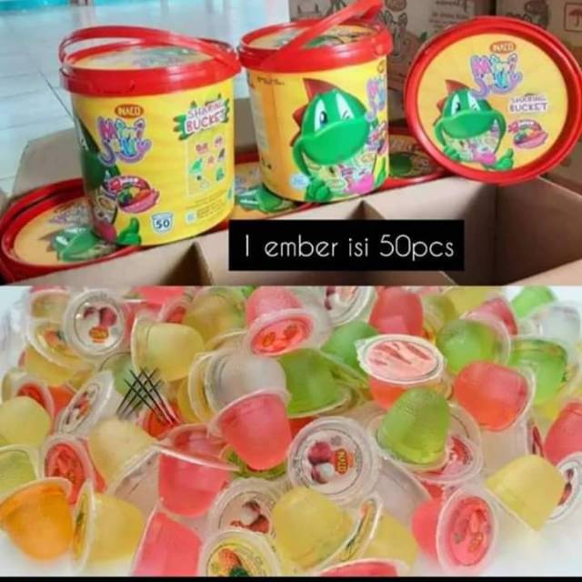 

Inaco jelly toples bucket 750gr isi 50 pcs kemasan ember parcel lebaran paket promo