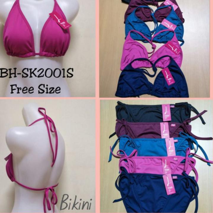 [🆙belanja sekarang✔️] Bh setelan tali leher dan CD tali pinggir lydyly art:SK 2001(Bikini)