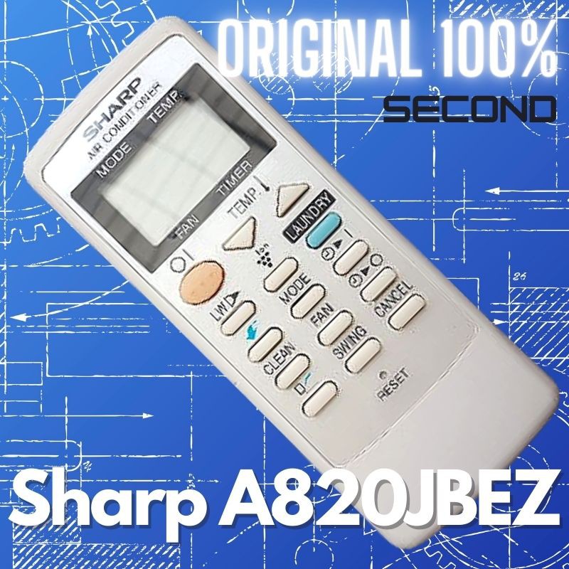 Remote AC Sharp A820JBEZ Original Second Murah