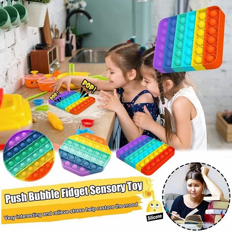 MOMBABY1 Mainan Edukasi anak fidget pop it / Kado Mainan anak pop it