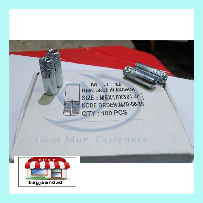 Bmgdnm Dinaset M8 / Dinaset 8 Mm/ Drop In Anchor M8/ Dynaset M8 Alldkngco