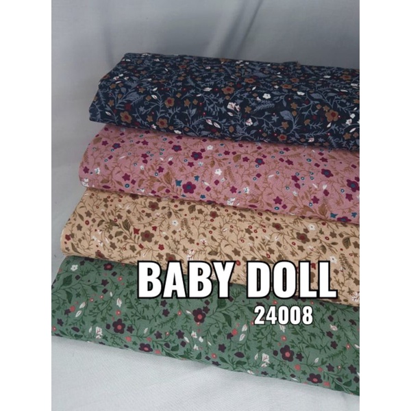 100% REALPICK SETELAN TUNIK CERUTY BEBYDOLL PREMIUM  MOTIF BUNGA TERBARU,RIZQI COLLECTION