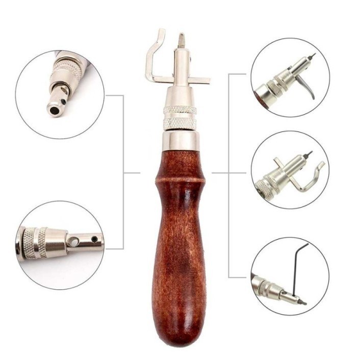 Peralatan Seni DIY Kulit Leather Craft Stitching Sewing Tool