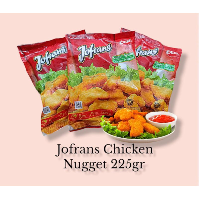 Jofrans Chicken Nugget 225gr / Naget Ayam Jofrans Frozen Food