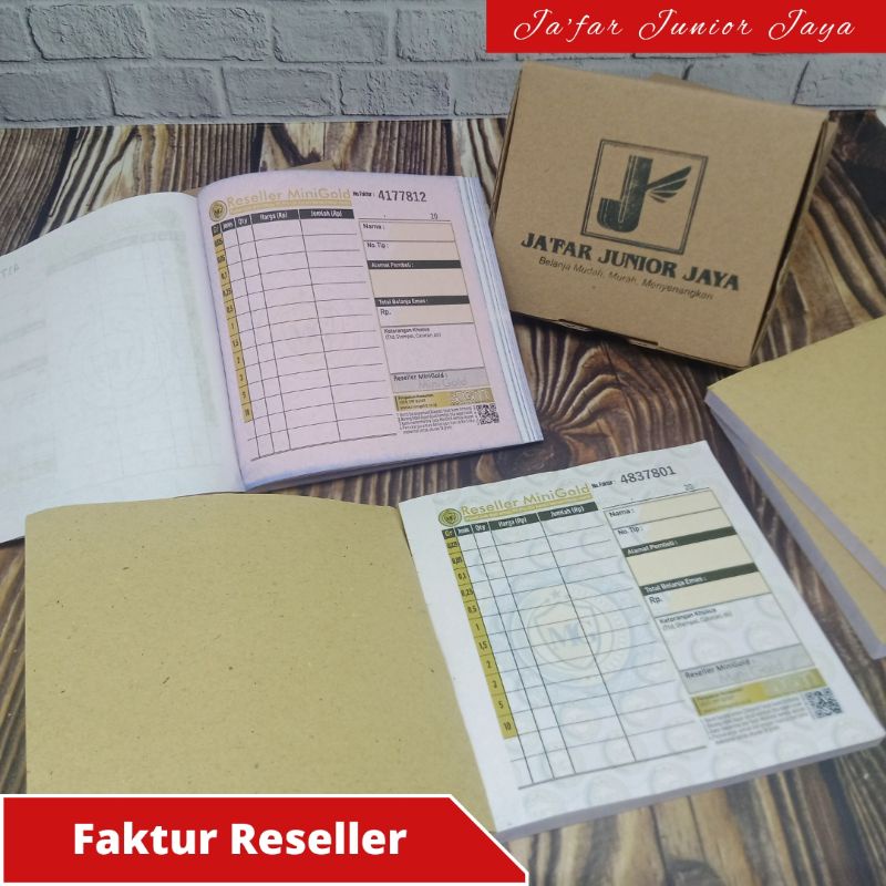 Faktur Reseller Khusus MiniGold Tebal 100 Lembar