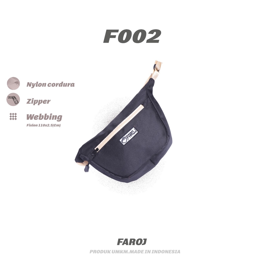 Tas Selempang Pria / Sling bag Pria Terbaru Original FAROJ FJ002