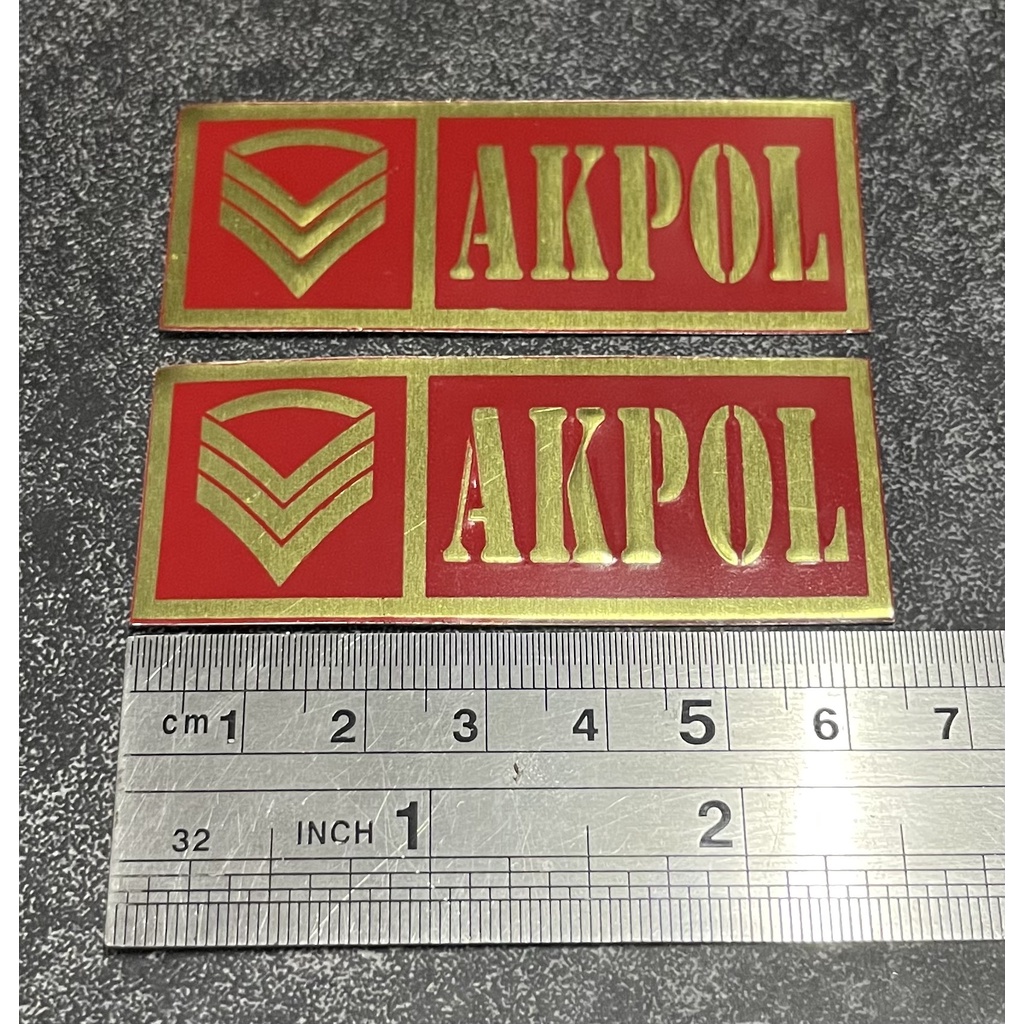 Sticker Plat AKPOL - Stiker Plat AKPOL  - Stiker AKPOL Mobil - Stiker Motor AKPOL