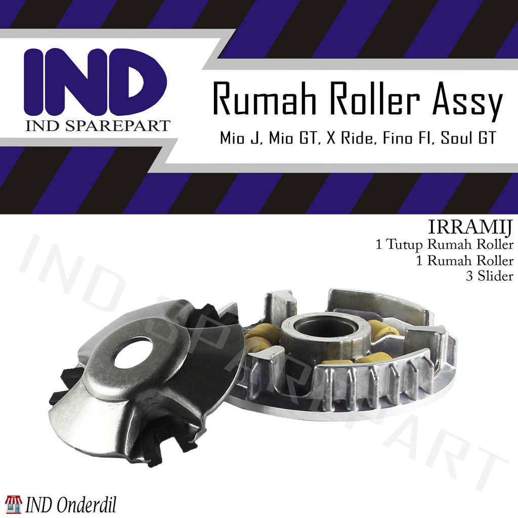 Rumah Roller/Roler Assy/Penutup/Tutup/Slider/Set/Lengkap/Komplit Mio J/Soul GT/Fino FI/X-Ride 10 Gr