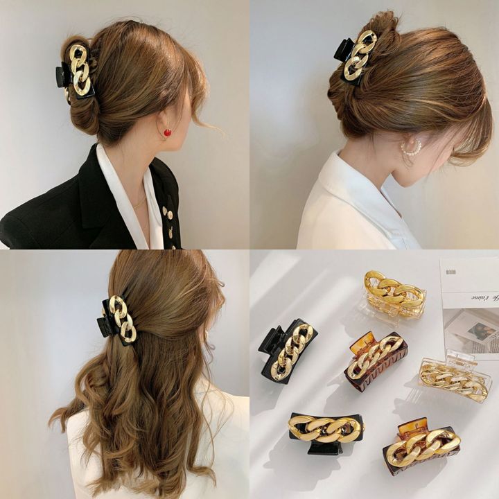 Fashion Chain Metal Grip Hairpin Hair Clip