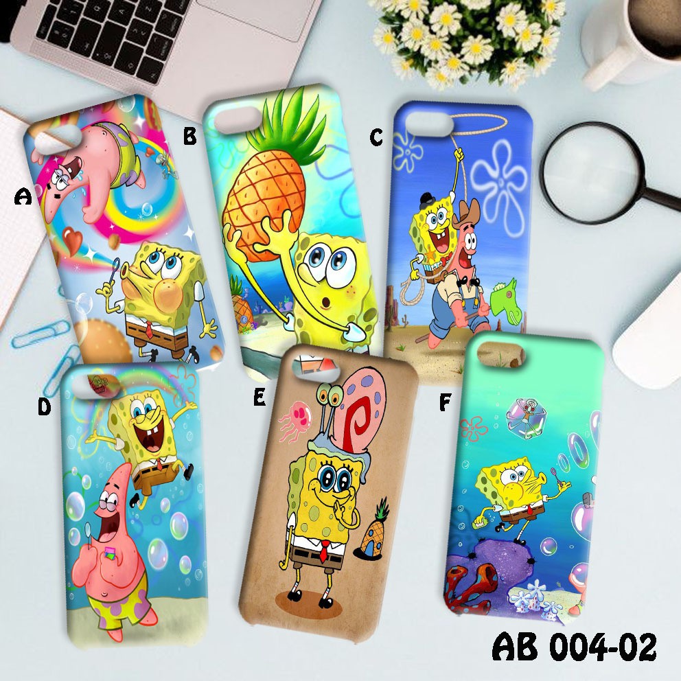 COD | CUSTOME SOFT CASE SPONGEBOB ALL TYPE OPPO A3S A5S F7 F9 A9 2020 RENO REALME DLL...