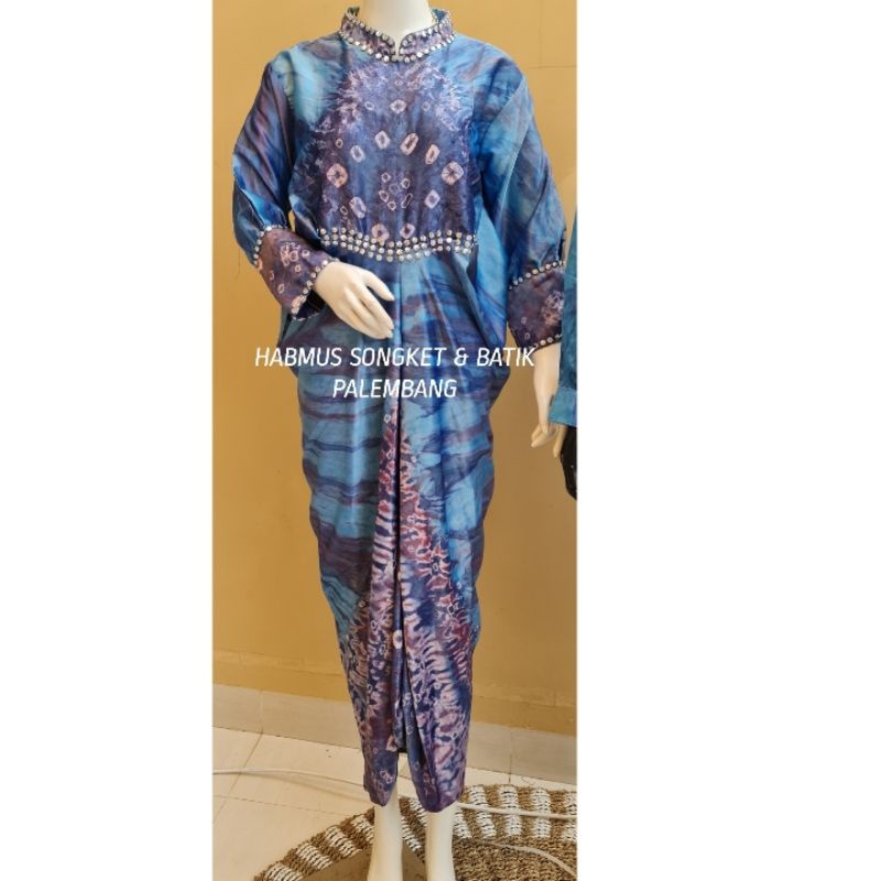 COUPLE GAMIS KAFTAN JUMPUTAN PALEMBANG ASLI SUTRA SILK