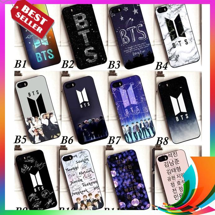 【TERBARU】 PREMIUM Case Hp Glass MOTIF BTS XIAOMI REDMI 6A