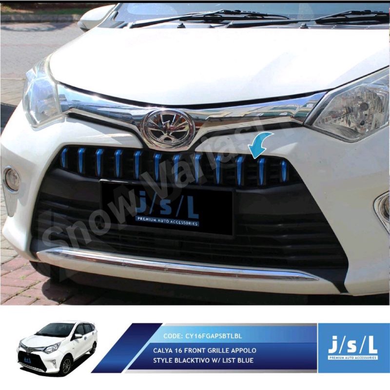 JSL Appolo Grill Depan Calya Front Grille Blacktivo Blue