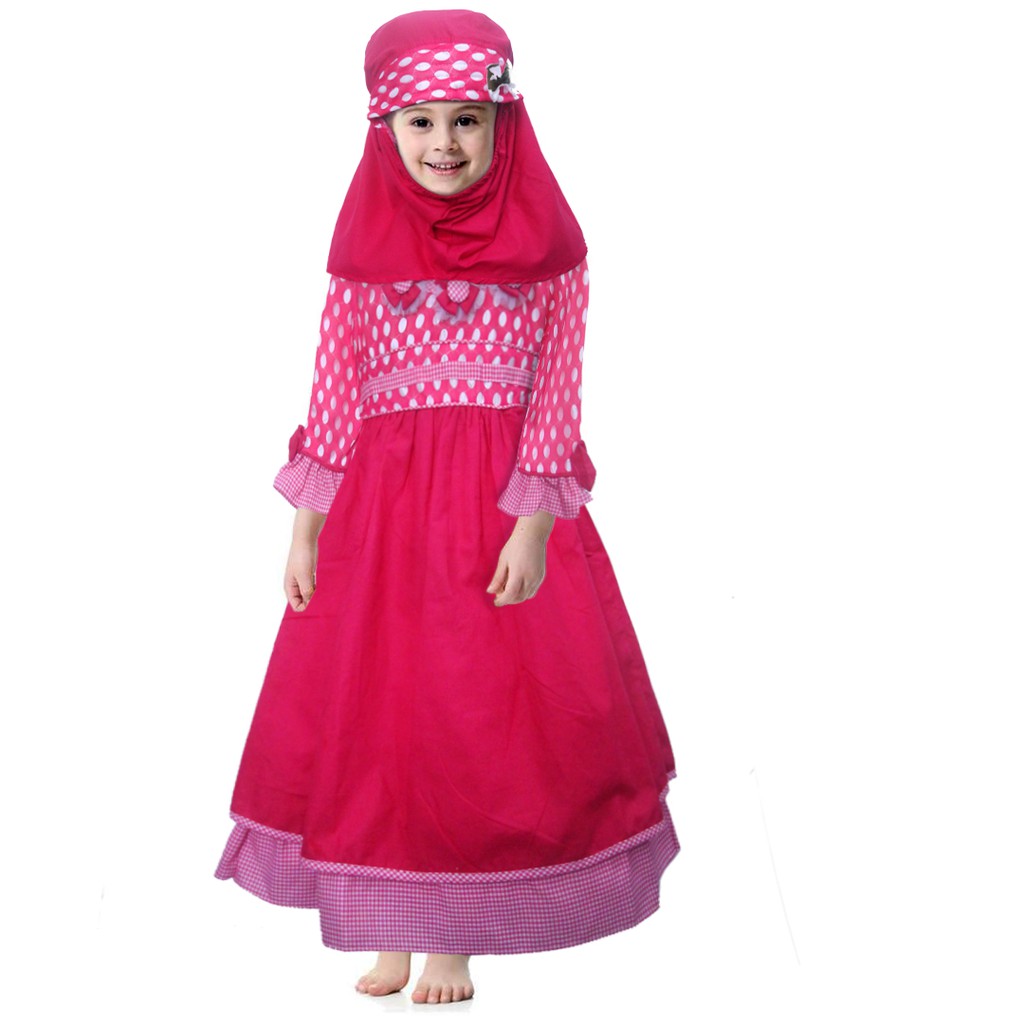 Two Mix Baju Muslim Anak - Gamis Anak Perempuan - Pakaian Muslim anak perempuan 2807