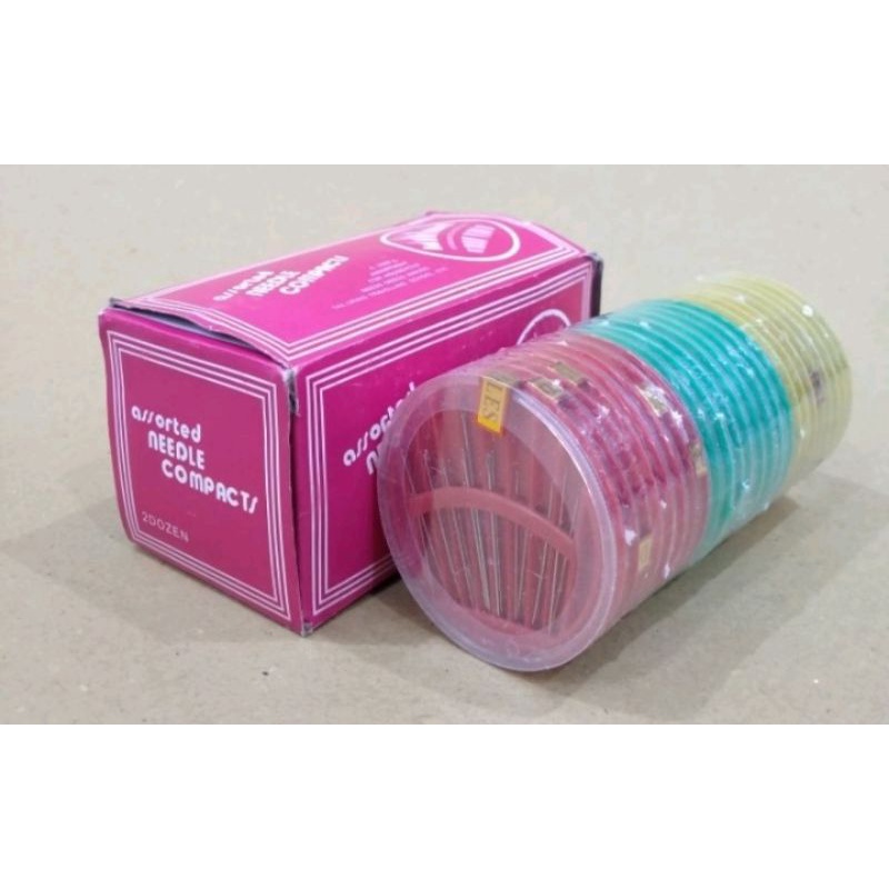 jarum jahit tangan set / jarum jahit piringan /jarum jahit bulat
