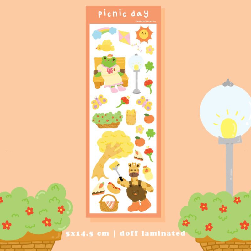 

sticker sheets picnic day korean style bubblecheeks.co